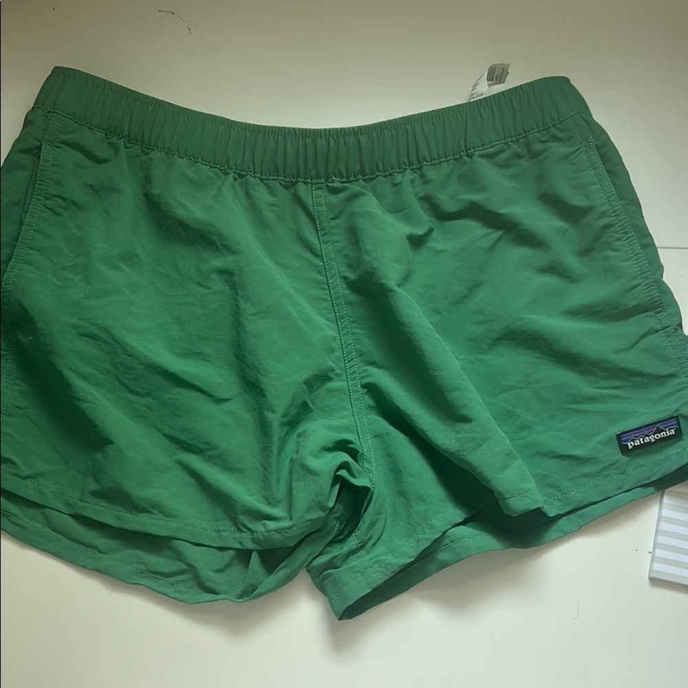 Patagonia Green Athletic Shorts Quick-Dry Lightweight